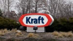 the kraft logo appears outside of the headquarters on wednesday