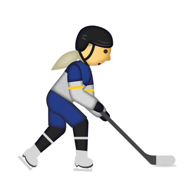 Female hockey player emoji