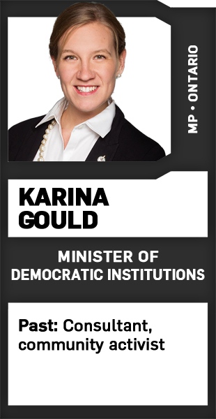 Karina Gould bio card 2018