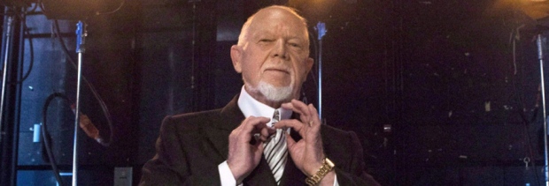 Don Cherry poses for a photo in Toronto
