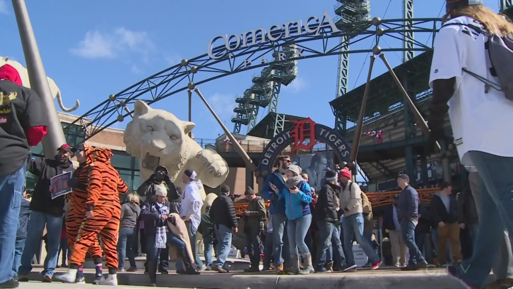 Detroit Tigers Opening Day was eerily quiet: Video from Comerica Park
