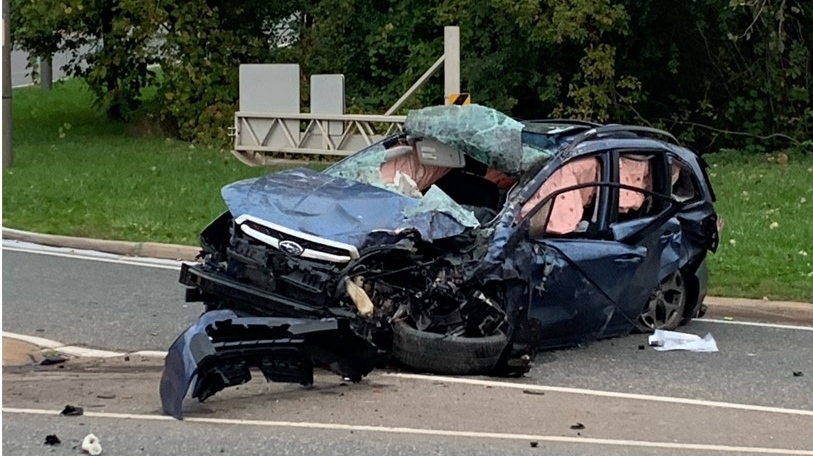 Howard Avenue at E.C. Row reopens after crash CTV News