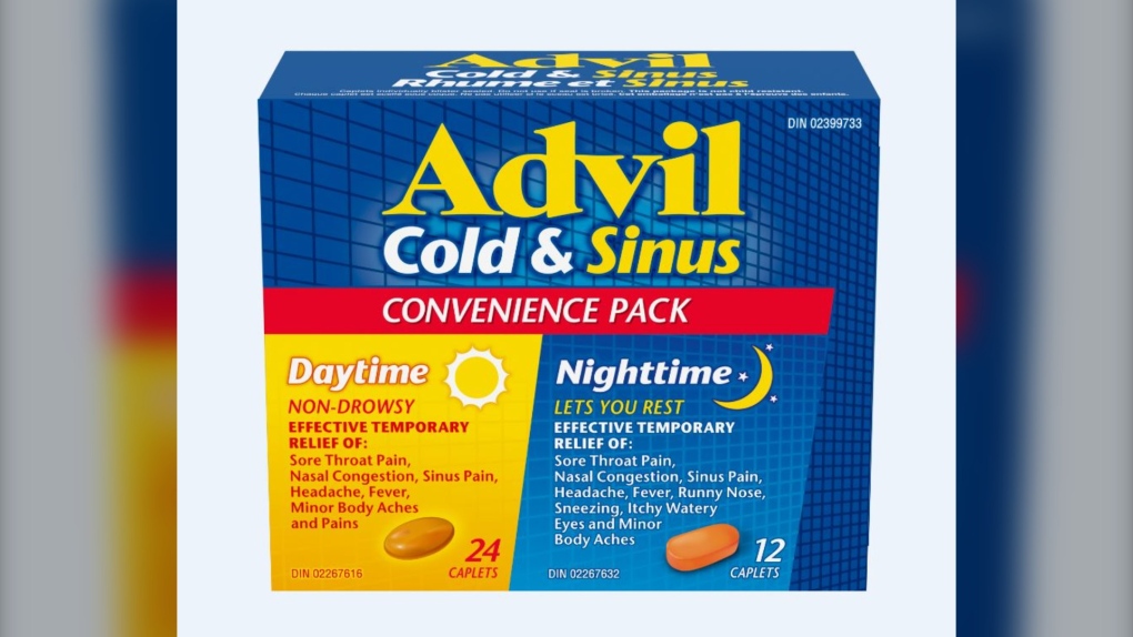 Advil cold and sinus tablets recalled in Canada | CTV News