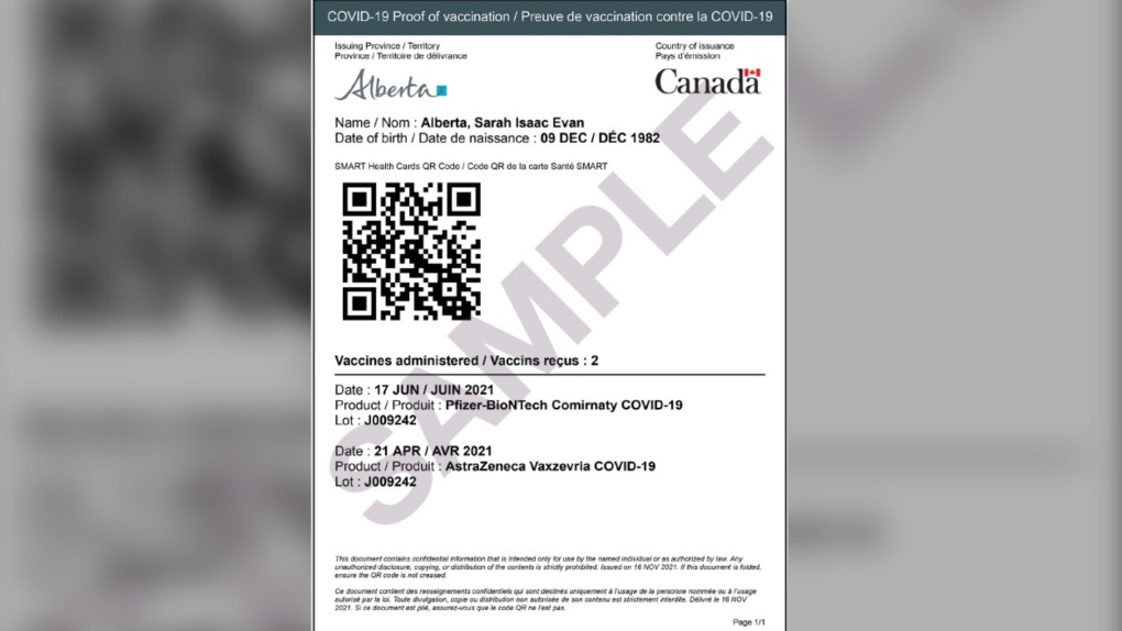 Alberta updates QR code to meet travel requirements