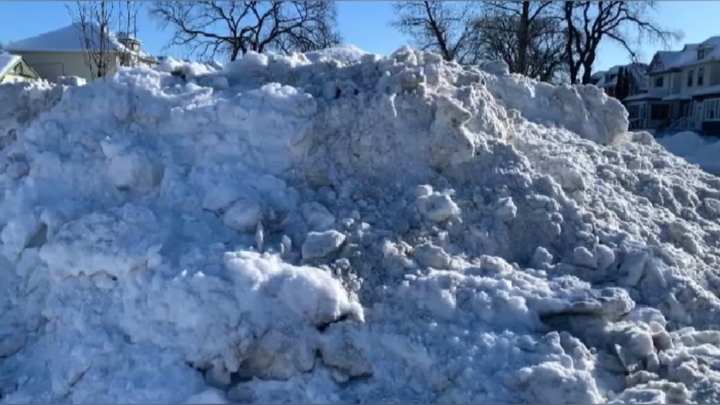 Winnipeg weather: removing giant snow piles after plowing could take weeks  | CTV News