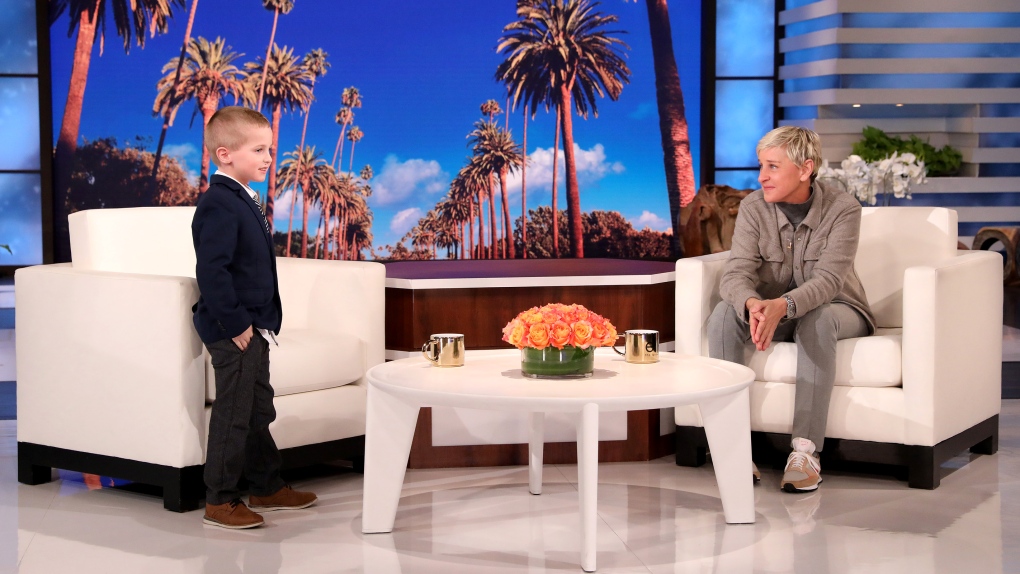 'Coach Cal' brings Ellen to tears during heartfelt speech | CTV News