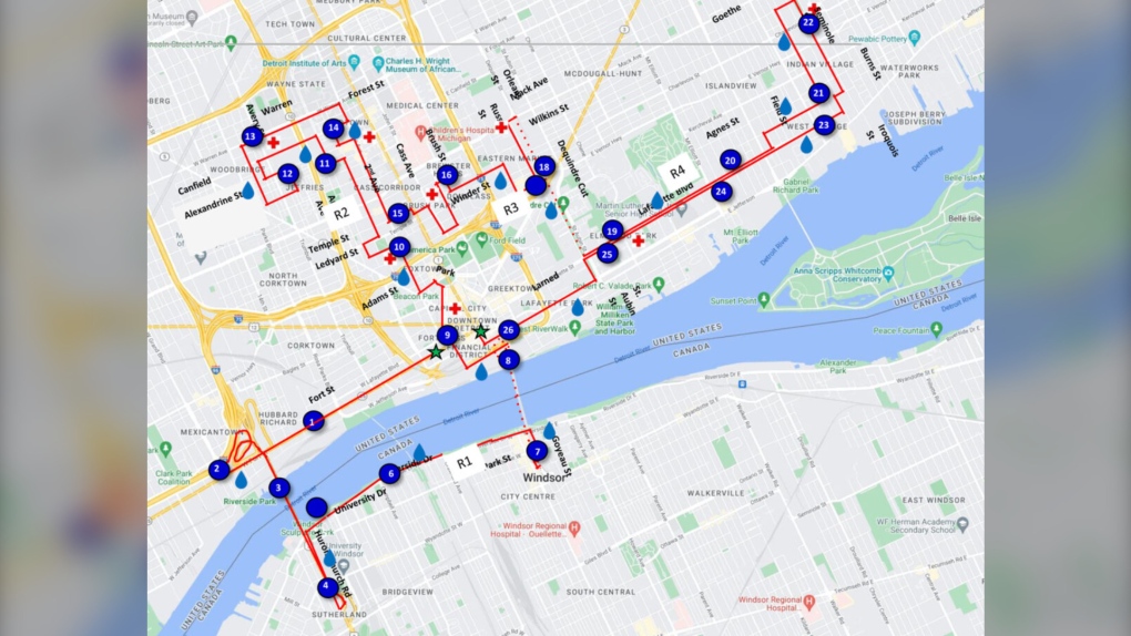 Windsor road closures planned for the Detroit Free Press Marathon