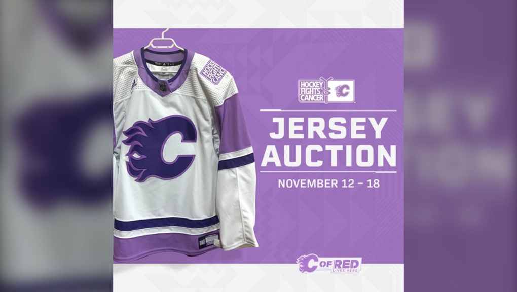 Calgary Flames introduce lavender cancer awareness jerseys | CTV News