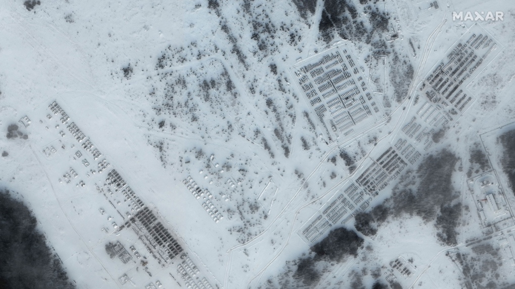 Russia moves more military hardware, satellite images show | CTV News