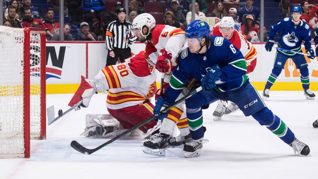 Canucks play spoiler vs. Flames, but desire more meaningful
