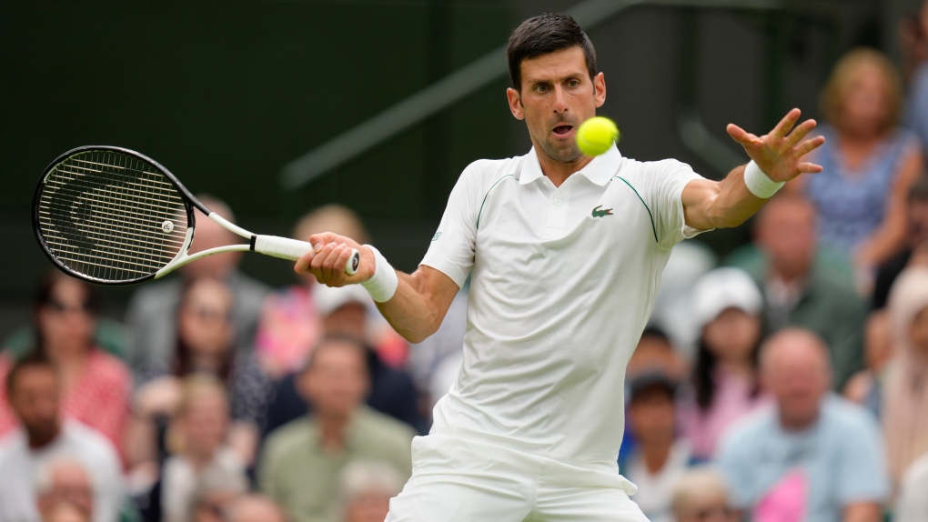 Tennis-Wimbledon: Djokovic makes more history with 1st-round win | CTV News