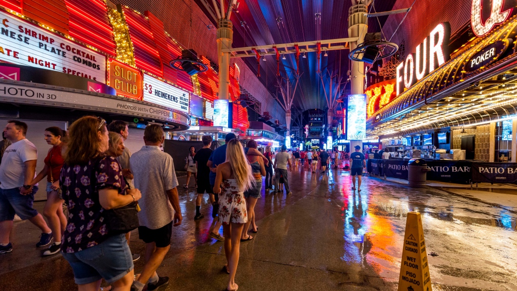 Rains flood cascade into Vegas casinos | CTV News