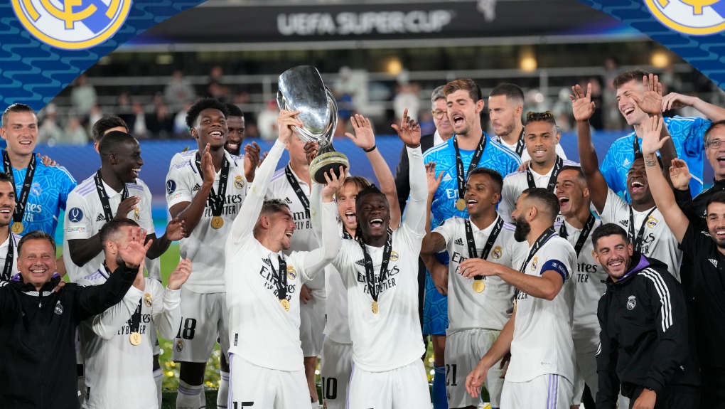Real Madrid beats Eintracht Frankfurt 2-0 for UEFA Super Cup | CTV News