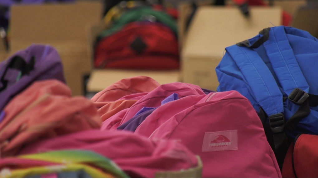 Backpacks and school supplies handed out to Edmonton children | CTV News