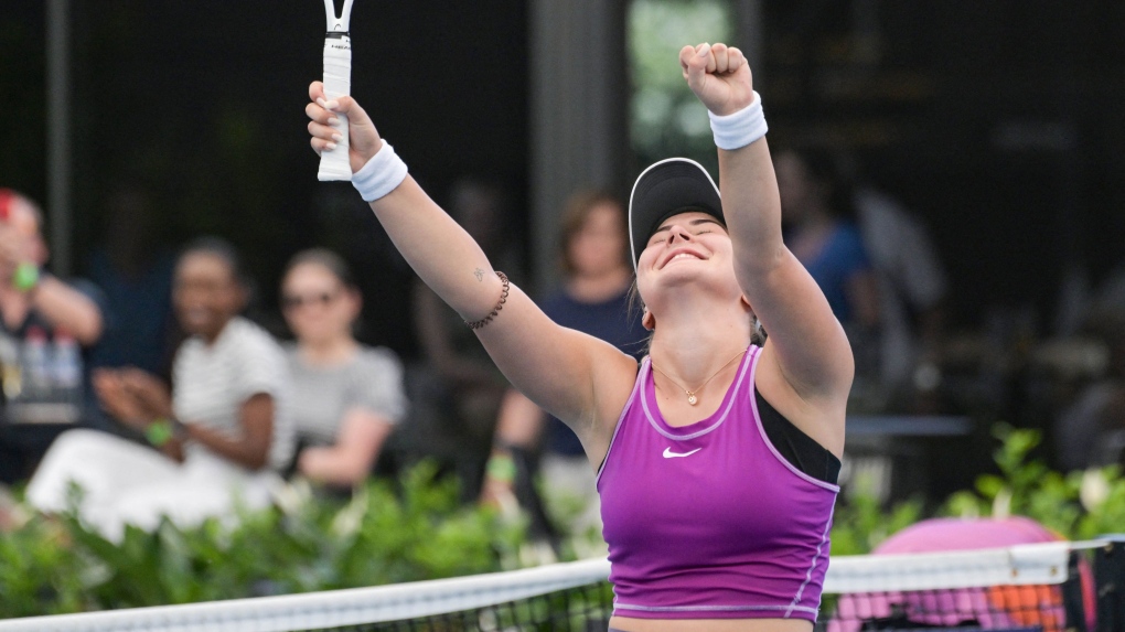 Bianca Andreescu completes epic rally in Adelaide | CTV News