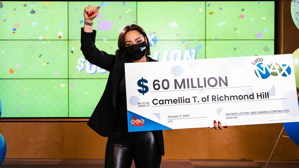 Ontario woman says she was too shocked to tell her mother she'd won $60M Lotto Max jackpot