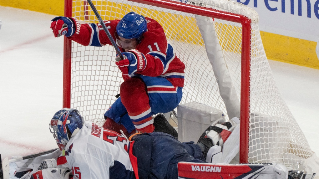 Caufield scores in OT as Canadiens edge Caps 3-2 | CTV News