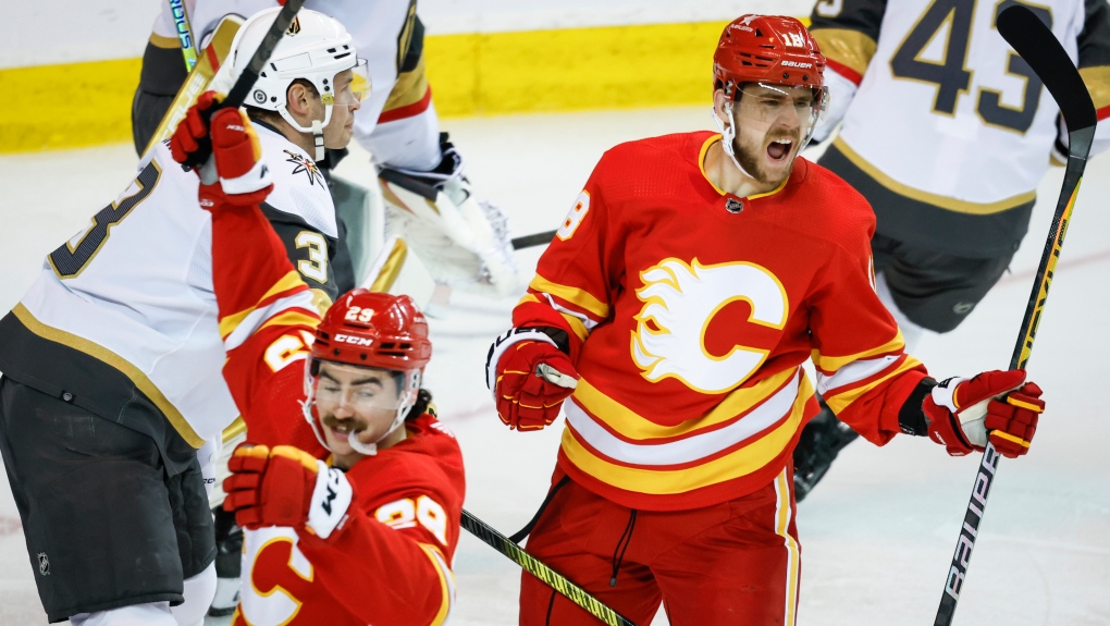 Weegar scores late in OT to lift Flames to 2-1 win over Golden