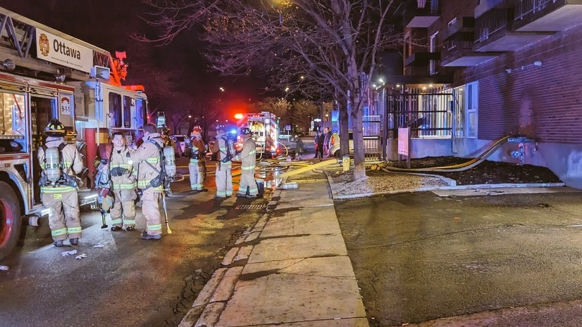 Person jumps from fourth-floor balcony to escape flames after fire near the ByWard Market