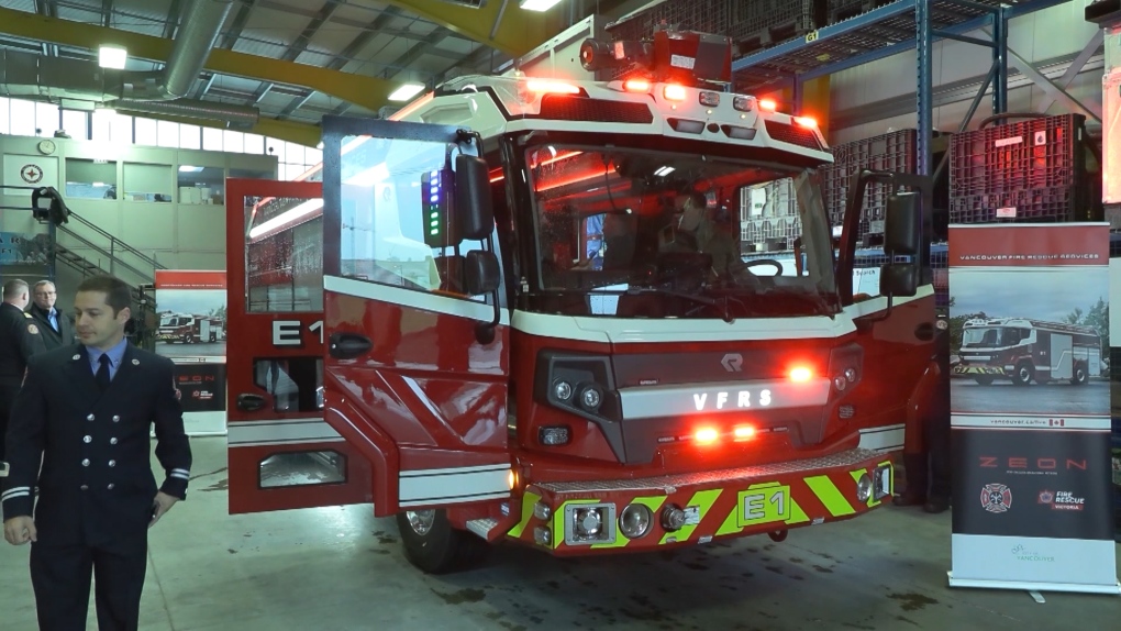 温哥华新的电动消防车因泄漏问题无法投入使用 | CTV新闻
