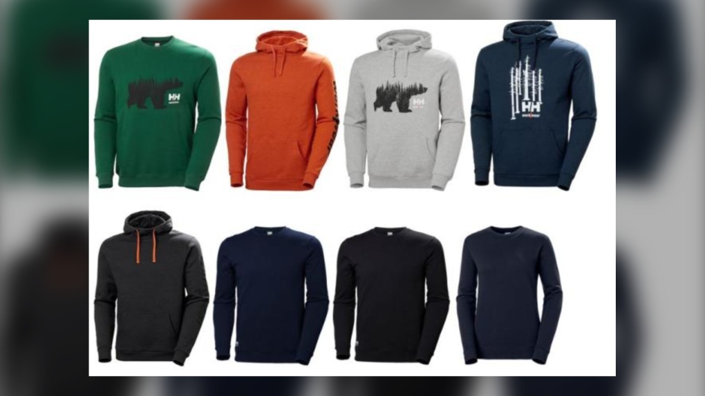 Helly Hansen sweaters and hoodies recalled | CTV News