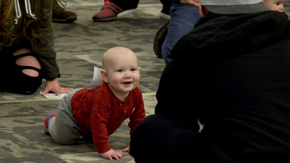 'It's just fun:' Baby Crawl event delights at Saskatoon Family Expo