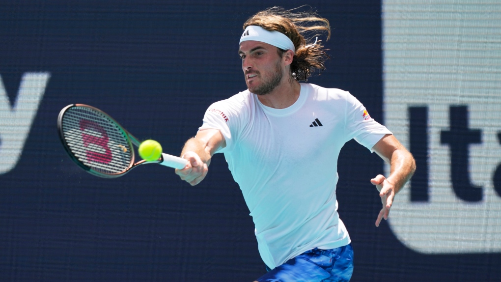 Miami Open: Tsitsipas tops Garin in 3 sets in first action | CTV News