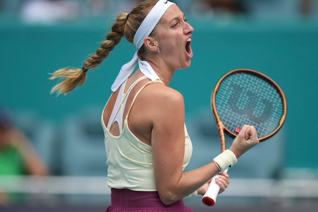 Miami Open: Medvedev, Kvitova win in semis | CTV News