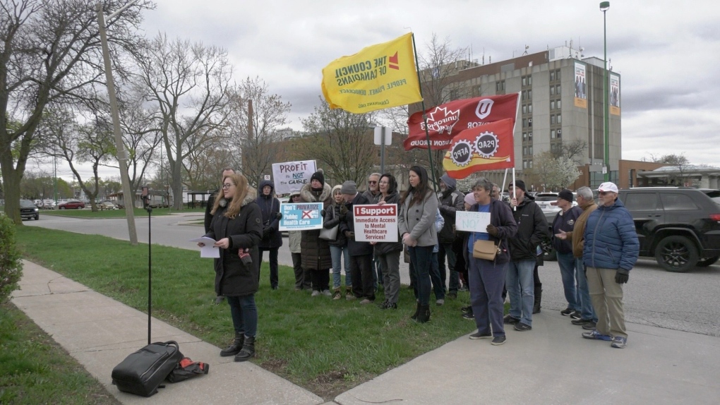 Windsor area protest against privatizing healthcare services | CTV News