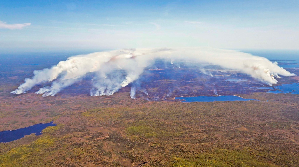 Nova Scotia wildfire smoke drifts into the U.S. | CTV News