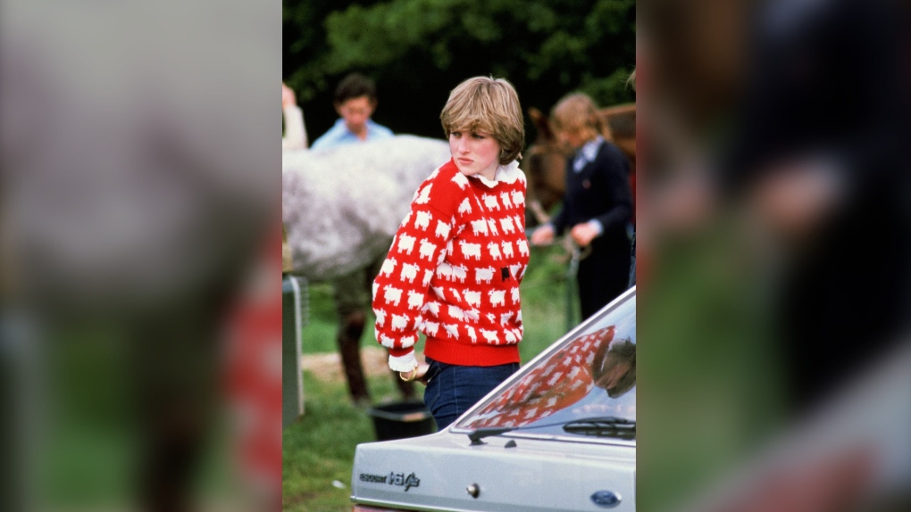 Princess Diana's famous 'black sheep' sweater is going up for auction