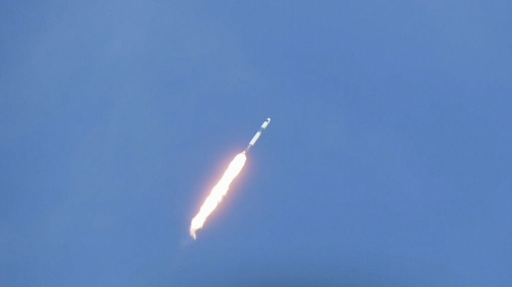 Spacex's Dragon Launched Into Space