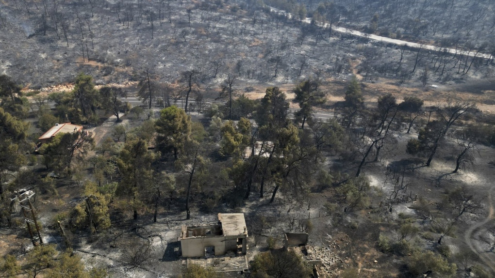 Europe's heat wave: fire crews lose control of Athens fire | CTV News