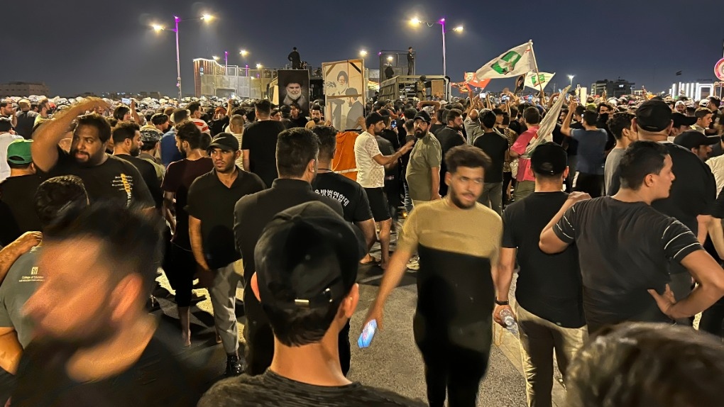 Protesters try to storm Baghdad's Green Zone over the burning of Quran and Iraqi flag in Denmark