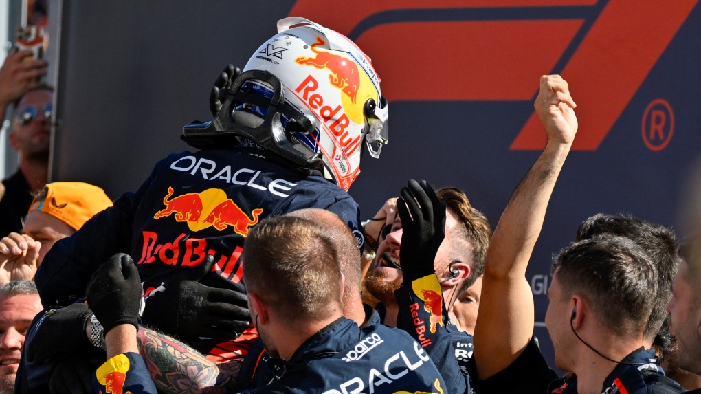 Verstappen wins Hungarian GP, gives Red Bull record 12th straight win | CTV  News