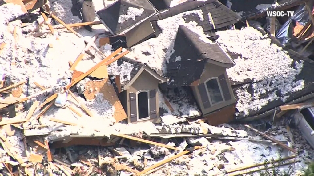 The Scene After House Explosion In North Carolina