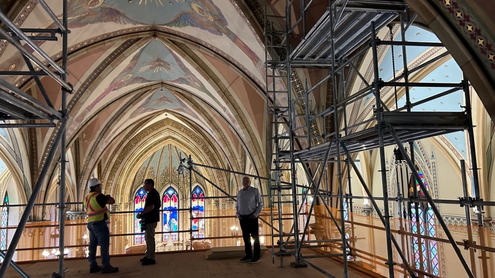 Assumption Church interior restoration on final phase | CTV News