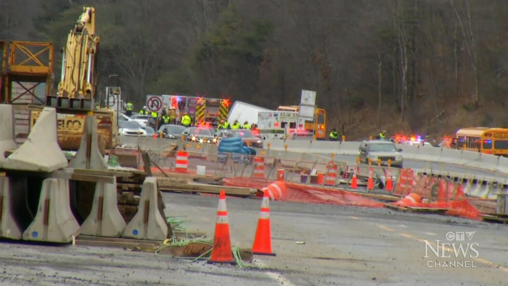 Tour bus from Montreal rolls over in fatal crash