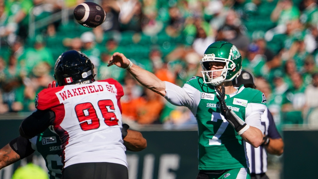 Riders’ Trevor Harris named CFL Player of the Month for September