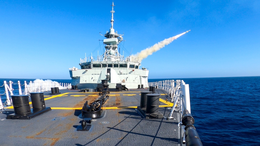 Canadian warship missile test aborted mid-flight after communication failure