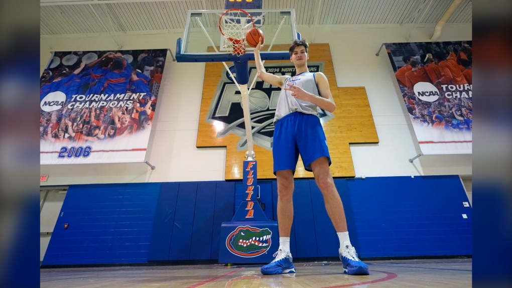 At 7 feet, 9 inches, Olivier Rioux is the world's tallest teen and an intriguing basketball project