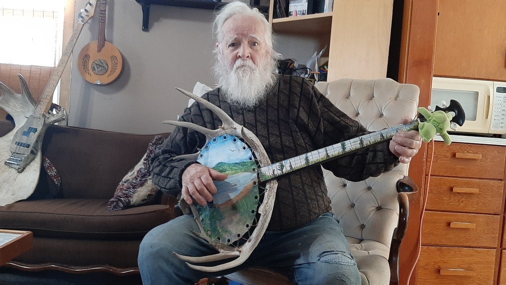 Manitoba man hopes to sell parts of unique, homemade musical instrument collection