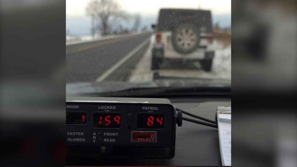 80-year-old driver with expired licence accused of going nearly double the speed limit in eastern Ontario