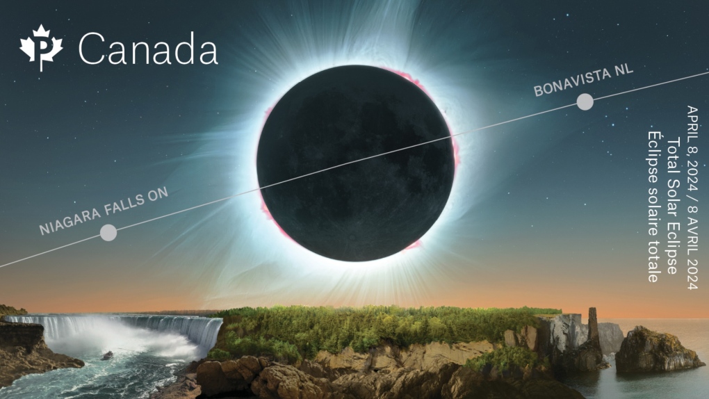 Total solar eclipse stamp released in Canada