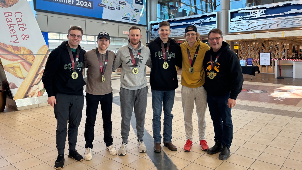 U of R men's curling team return home with gold medals