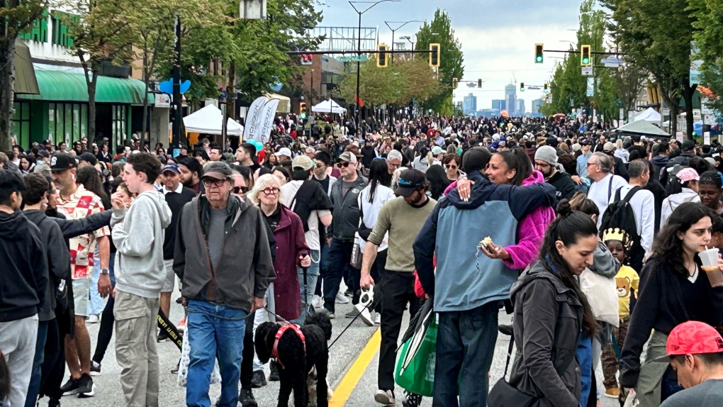 Hastings Street in Burnaby transforms into big party for Hats Off Day