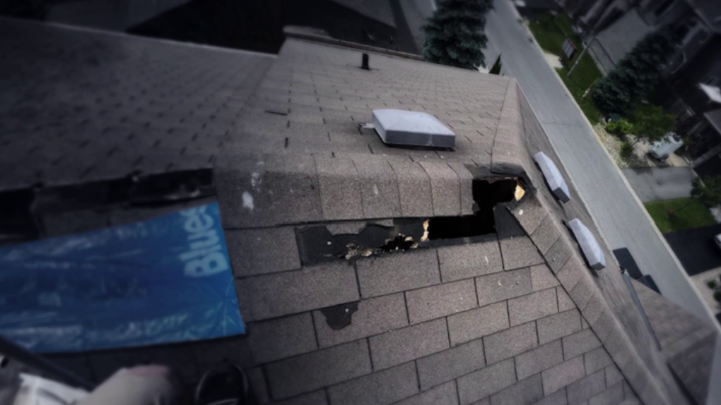 House in Ottawa struck by lightning leaving hole in roof: ‘We felt mostly shocked’