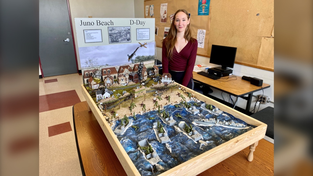 D-Day: Winnipeg student creates intricate diorama