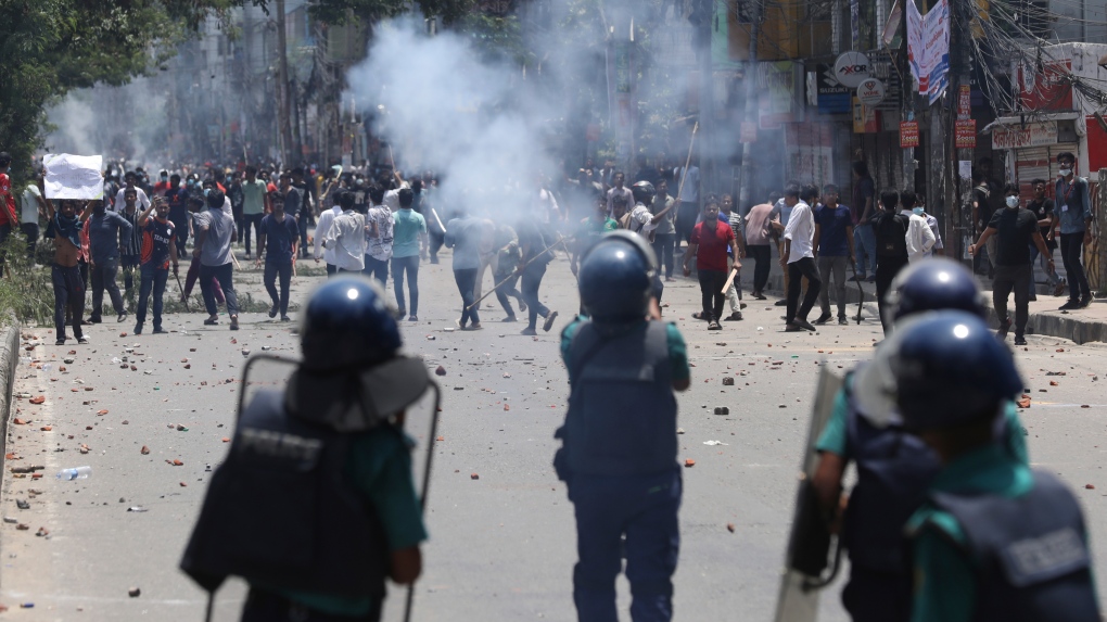 Bangladesh protests 19 dead as students vow shutdown' CTV News