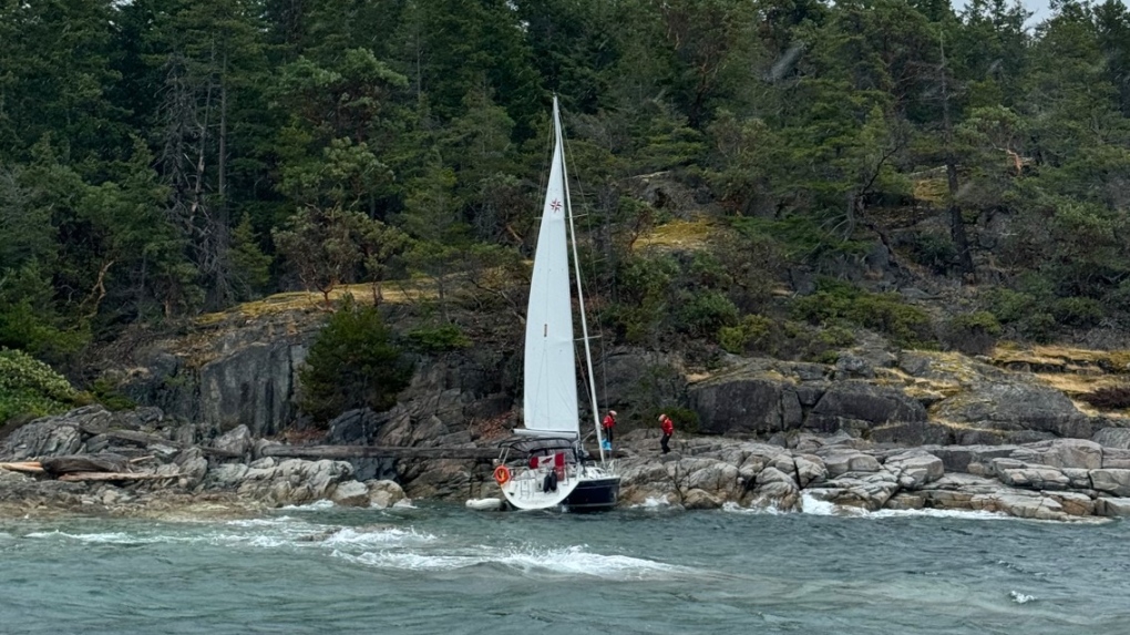 Sailor rescued after hours adrift off B.C. coast